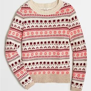 J. Crew fair isle striped sweater XXS